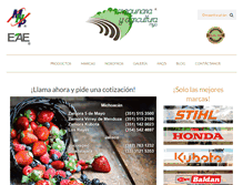 Tablet Screenshot of maquinariayagricultura.com